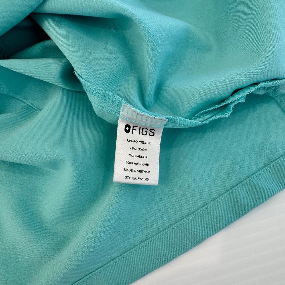 FIGS Catarina Scrub Top Women's XS Fresh Aqua Blue LE Rare Limited Edition 1764 - Picture 7 of 9